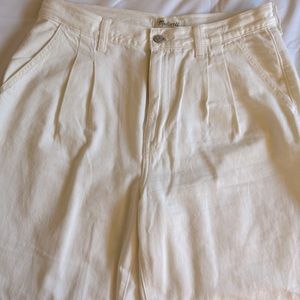 Madewell white Harlow trouser jeans